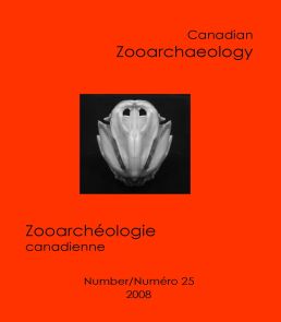 Canadian Zooarchaeology Number 25 2008