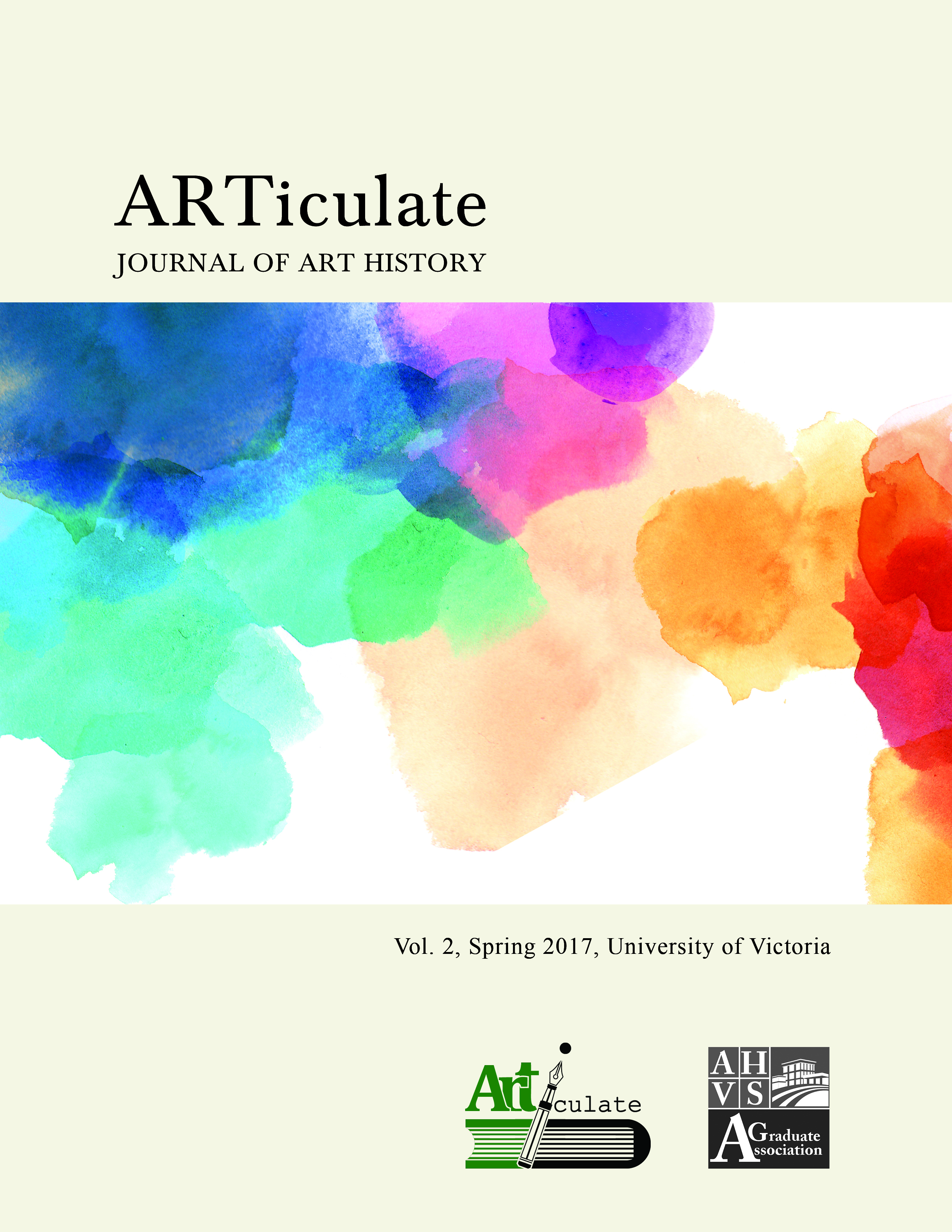 Articulate Journal of Art History Spring 2017 Cover