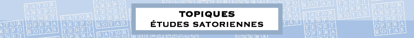 Topiques, Études Satoriennes logo
